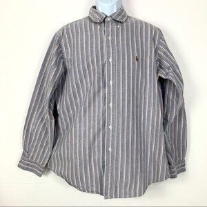Ralph Lauren Classic Fit Men’s shirt striped sz L